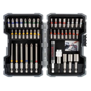 43 dalių sukimo antgalių rinkinys, Bosch