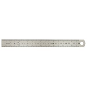Plieninė liniuotė 300x13x0,5mm