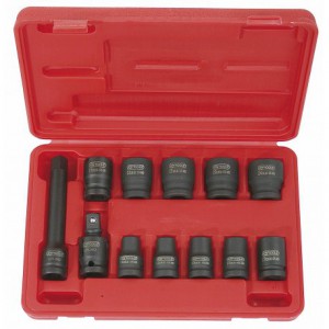 1/2'' smūginių galvučių rink. 12vnt, 10-24mm