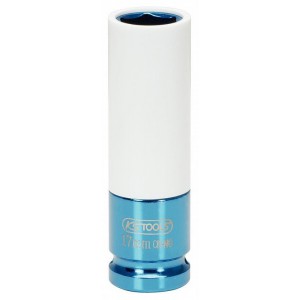 1/2'' smūginė galvutė mėlyna su plast. 17 mm