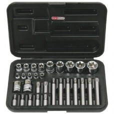 1/4+3/8+1/2 TORX galvučių 10mm rink. 30 vnt.