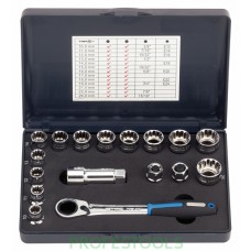 3/8''+1/2'' Triple galv. kompl. 17vnt.