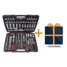 1/4''+3/8''+1/2'' galvučių kompl. 179 vnt. AKCIJA